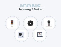 Geräte flach Icon Pack 5 Icon Design. Produkte. Rabatt. Rakete. Geräte. Lautsprecher vektor