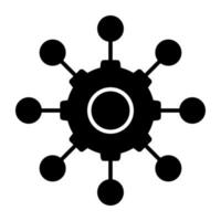 nätverk miljö ikon i unik design vektor