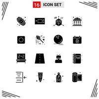 16 kreativ ikoner modern tecken och symboler av investering Bank Produkter programmering utveckling redigerbar vektor design element