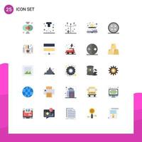 Stock Vector Icon Pack mit 25 Zeilenzeichen und Symbolen für Geld Bargeld geöffnetes Buch Horror editierbare Vektordesign-Elemente