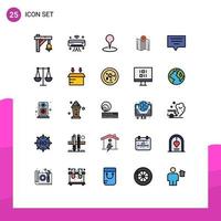 25 kreativ ikoner modern tecken och symboler av pekare plats wiFi riktning stift redigerbar vektor design element