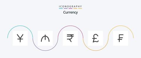 valuta platt 5 ikon packa Inklusive . dollar. finansiera. valuta. swiss Frankrike vektor