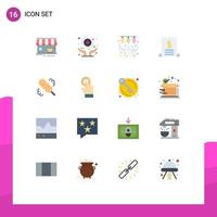 uppsättning av 16 modern ui ikoner symboler tecken för e-handel räkningar försäkring sträng ljus redigerbar packa av kreativ vektor design element