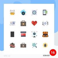 16 kreativ ikoner modern tecken och symboler av skydda försäkring moln telefon fläkt redigerbar packa av kreativ vektor design element