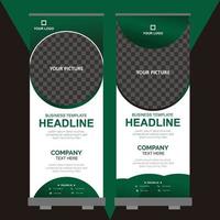 Roll-up-Banner-Design-Vorlage vektor