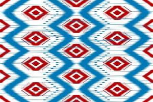 ethnisches ikat-nahtloses muster im stammes-. Aztekischer geometrischer ethnischer Ornamentdruck. Ikat-Musterstil. vektor