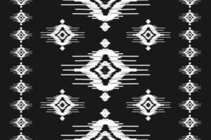 teppich ethnisch ikat muster kunst. geometrisches ethnisches ikat-nahtloses muster im stammes-. mexikanischer Stil. vektor