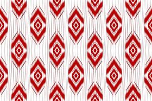 etnisk ikat sömlös mönster i stam. amerikansk, mexikansk stil. aztec geometrisk prydnad skriva ut. vektor