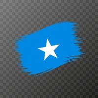 somalia inseln nationalflagge. Grunge-Pinselstrich. vektor