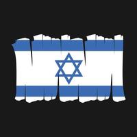 Israel Flagge Pinsel vektor