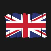 Storbritannien flagga borsta vektor