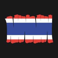 Thailand flaggborste vektor
