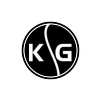 kg-Buchstaben-Logo-Design.kg kreative Anfangs-kg-Buchstaben-Logo-Design. kg kreatives Initialen-Buchstaben-Logo-Konzept. kg Briefgestaltung. vektor