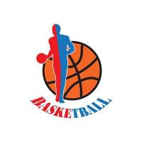 basketboll ring ikon vektor illustration logotyp mall.