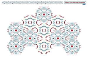 islamische geometrische dekorative Muster, Hintergrundkollektion, islamisches Ornament-Vektorbild im Hintergrund vektor