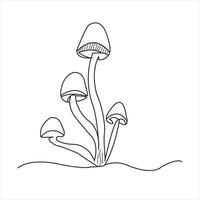 vektor de svamp är innehav de huva i de trädgård av illustration