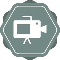 schönes Videokamera-Glyphen-Vektorsymbol vektor