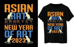 Nischen-guten Rutsch ins Neue Jahr-T-Shirt-Design vektor