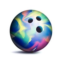 bowling boll vektor. sport spel symbol. illustration vektor