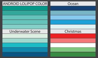 Farbpaletten Eine Farbpalette ist eine Reihe von Farben, die in einem Design- oder visuellen Projekt verwendet werden. Diese Farben wurden sorgfältig ausgewählt, um ein zusammenhängendes und optisch ansprechendes Design zu schaffen. vektor