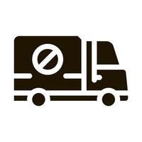 Töte Lkw-Symbol Vektor-Glyphen-Illustration vektor