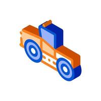 industri traktor fordon isometrisk ikon vektor illustration