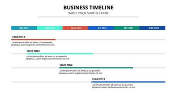 abstrakt affär tidslinje infographic mall vektor