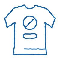 t-shirt protest klotter ikon hand dragen illustration vektor