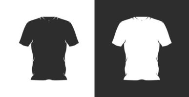 satz von mock-up-t-shirt-illustrationskarikatur vektor