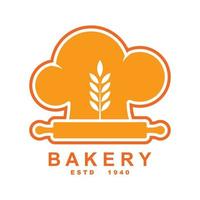 Bäckerei-Logo-Vorlage-Vektor-Illustration vektor