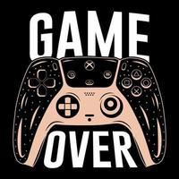 Gaming-T-Shirt-Design, Gamer-T-Shirt, Gamer-T-Shirts, Vintage-Gaming-T-Shirt-Design, Spielzitat und Sprichwort, Typografie-Gaming-T-Shirt, Gaming-Retro-Stil-Vektor-T-Shirt vektor