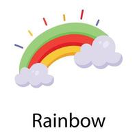 trendige Regenbogenkonzepte vektor