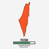illustration vektor av fri Palestina, vi stå för palestina, laddar till frihet perfekt för kläder, banner, affisch, etc.