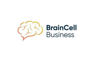 Brain Cell Smart-Idee-Logo-Design vektor