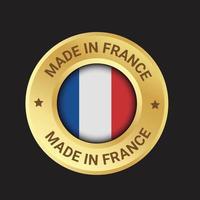 Made in France Vector Logo Design Trusts Badge Design Made by France Label Design