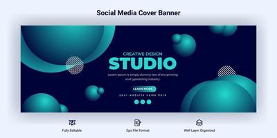 kreative Corporate Business Marketing Social Media Cover Banner Post Vorlage vektor