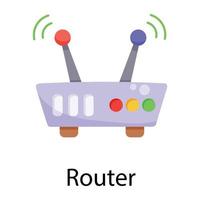 Trendige Router-Konzepte vektor