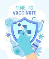 vaccination immunisering affisch mall vektor
