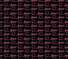 abstrakt. Liebesmuster nahtloser rosa und schwarzer Hintergrund. design für maskengesicht, kissen, mode, kleidung, stoff. Vektor. vektor