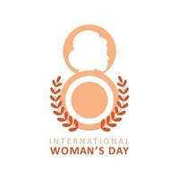 Frauentag-Poster-Logo-Vorlagendesign vektor