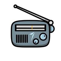 Radio-Icon-Design, ein einfaches Icon mit einem eleganten Konzept, geeignet für Ihre Sammlung oder Ihr Firmenlogo vektor