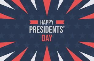 Happy Presidents Day Vektor Illustration Banner Grußkarte