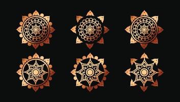 Grafikdesigner-Toolkit islamische Mandala-Muster vektor