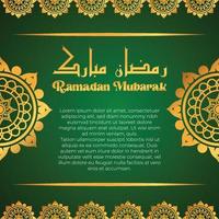 ramadan mubarak hälsningar posta design fullt anpassningsbar vektor fil