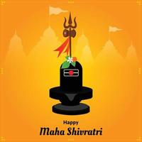 glückliche maha shivratri indische hindu-festfeier-vektorillustrationen vektor