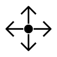 markören flytta ikon linje isolerat på vit bakgrund. svart platt tunn ikon på modern översikt stil. linjär symbol och redigerbar stroke. enkel och pixel perfekt stroke vektor illustration