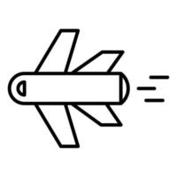 Flugzeugsymbollinie isoliert auf weißem Hintergrund. schwarzes, flaches, dünnes Symbol im modernen Umrissstil. Lineares Symbol und bearbeitbarer Strich. einfache und pixelgenaue strichvektorillustration vektor