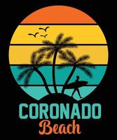 coronado strand t-shirt vektor