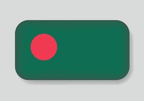 isoliert von der Bangladesch-Vektorflagge. Vektor-Illustration Flaggendesign. vektor