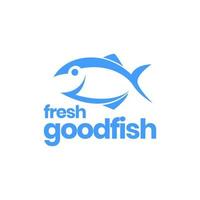 frischer fisch qualität fleisch essen angeln isoliert moderne logo design vektor symbol illustration vorlage